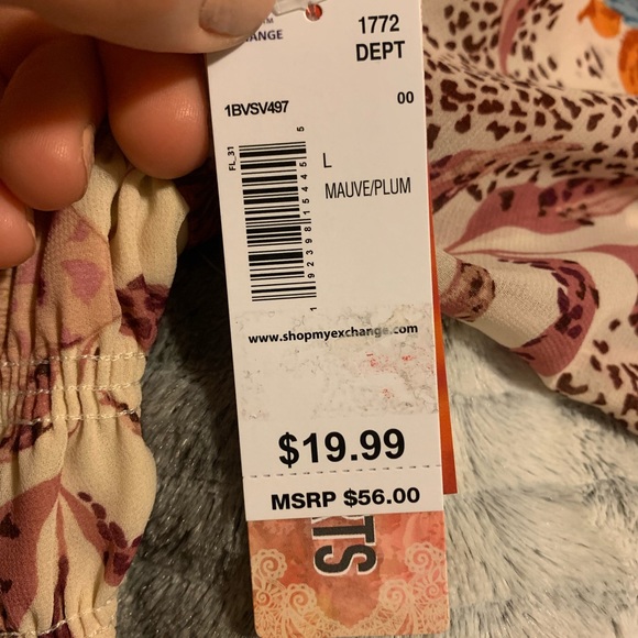 Juniors large smocked summer crop top - Picture 4 of 4